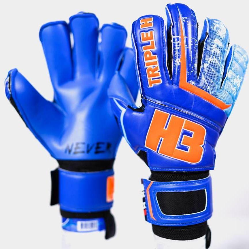 Găng tay thủ môn H3 Thái giúp thủ môn bắt dính bóng, tránh chân thương - CÓ XƯƠNG NGÓN TAY, THÁO RỜI ĐƯỢC, LÒNG BÀN TAY MÚT CAO SU, CỔ TAY THUN CO GIẢN, DÂY DÁN, QUẤN 1 VÒNG CHẮC CHẮN, SIZE 7-8-9-10, MẶT CẮT NGÓN TAY FLAT PALM CUT