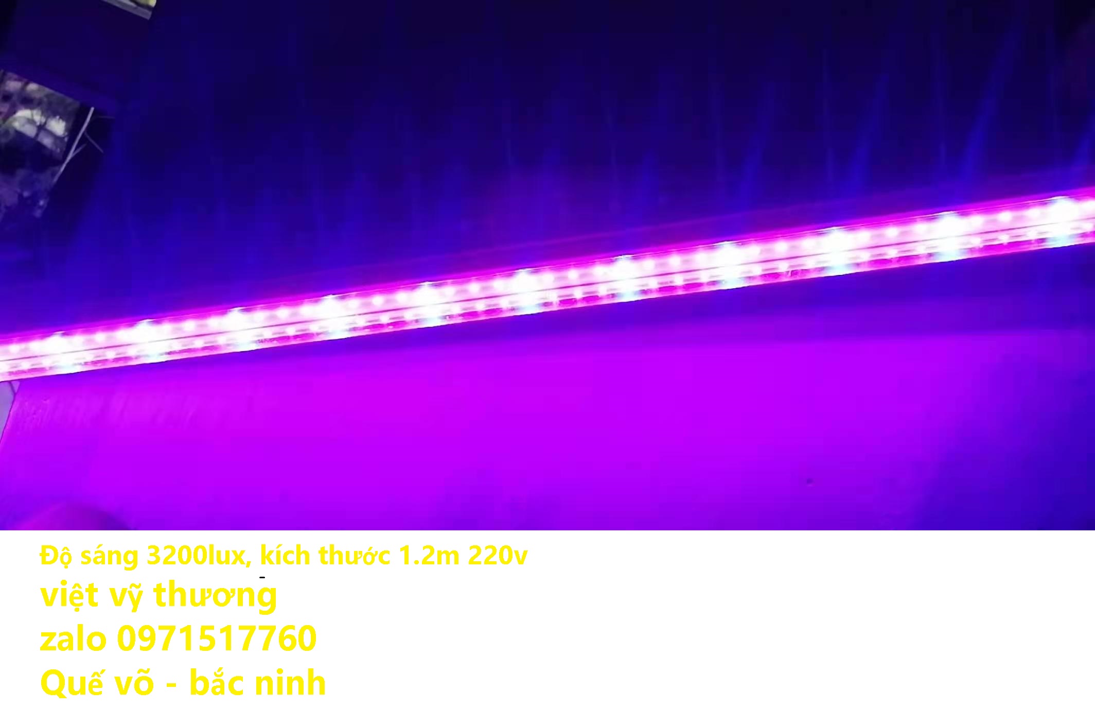 Đèn Led trồng rau, thực vật  36w 220v 1.2m chip led 2835 2 hàng kép chuyên dụng cho nông nghiêp