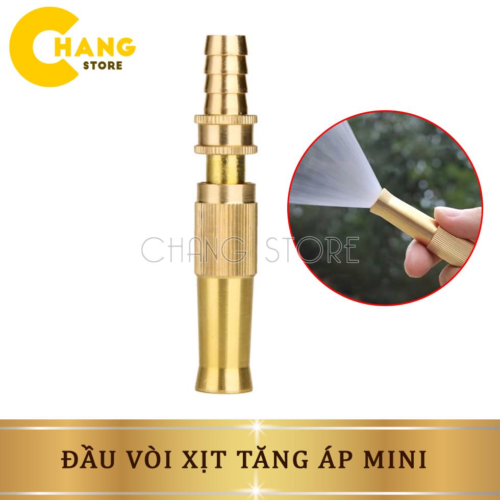 Đầu vòi xịt tăng áp mini phun nước rửa xe, tưới cây tăng áp đa năng