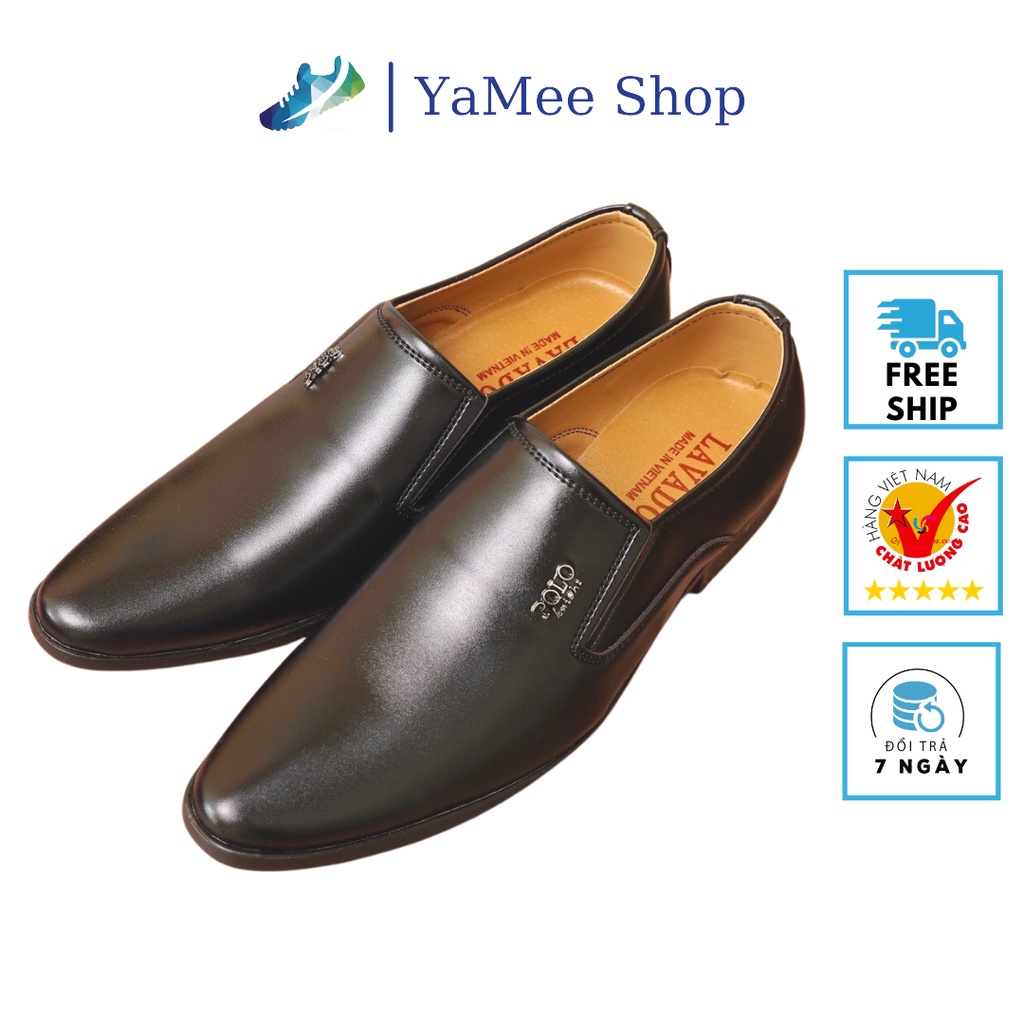 Giày công sở nam nappa cao cấp màu đen G101