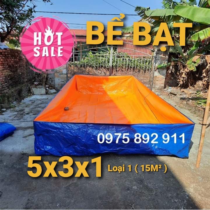 Bể bạt nuôi ốc , ếch - 5x3x1