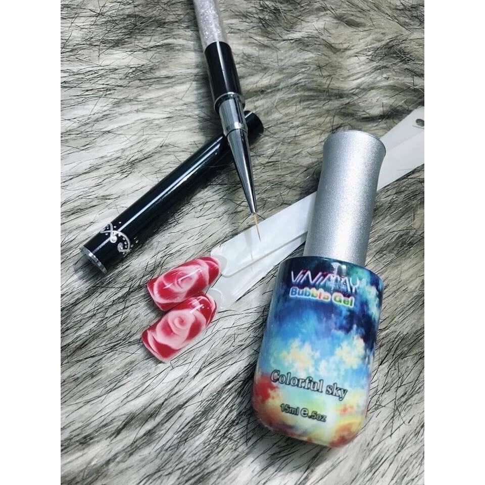 Sơn gel Top Loang Vinimay hàng chính hãng chai 15ml