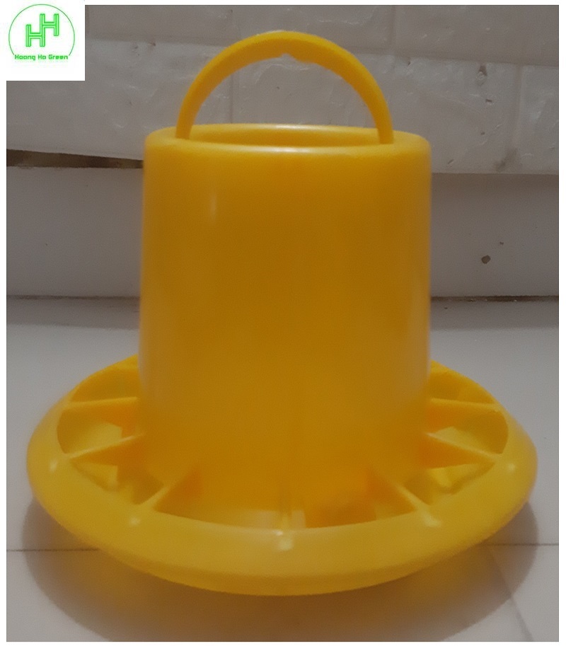 1 Máng ăn Cho Gia Cầm (Gà, Vịt, Ngan, Ngỗng, Chim...) Chia ô, Có Móc Treo, Kích Thước 20x20x17Cm, - Máng ăn cút liền vành (số 1) - SX bởi Cty CP cơ khí Nhựa Bình Thuận