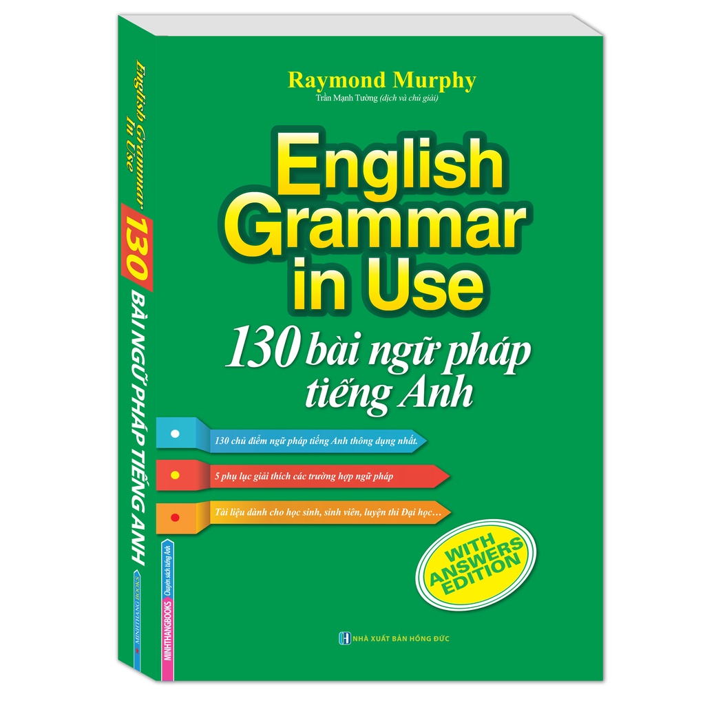 Sách - English Grammar in use - 130 bài ngữ pháp tiếng Anh tái bản - có màu