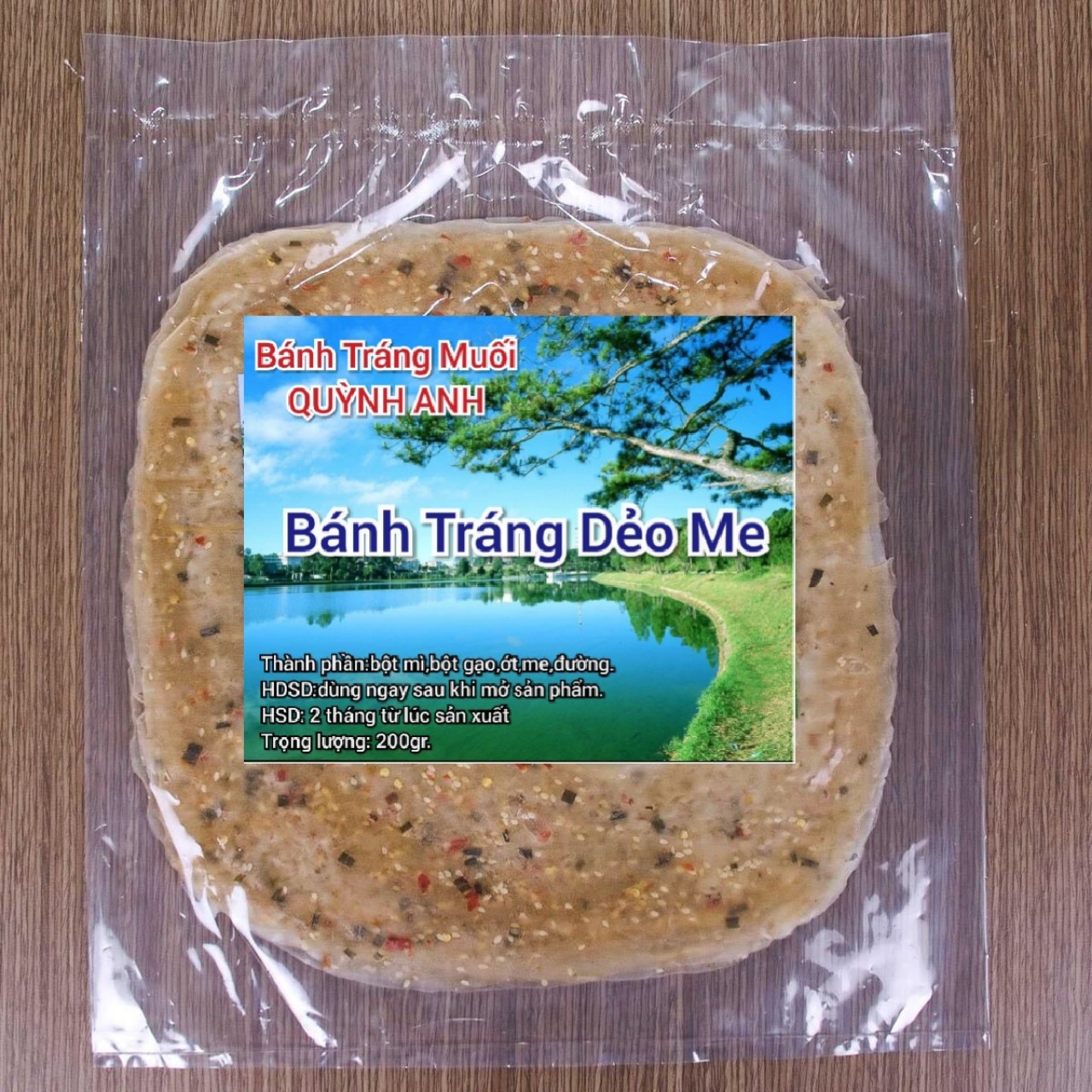 500gr bánh tráng dẻo me siêu ngon Tây Ninh - Thế Giới Bánh Tráng
