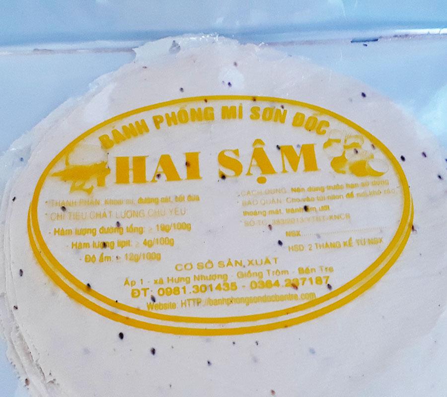 Bánh phồng sữa ăn sống đặc sản Bến Tre 50 cái