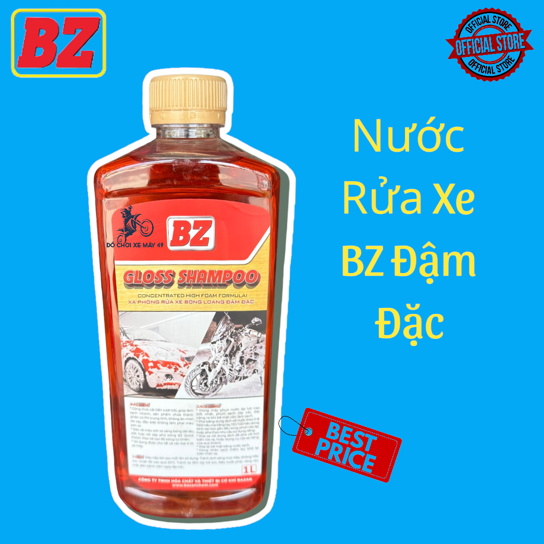 Xà bông bz - nước rửa xe bz gloss shampoo siêu sạch