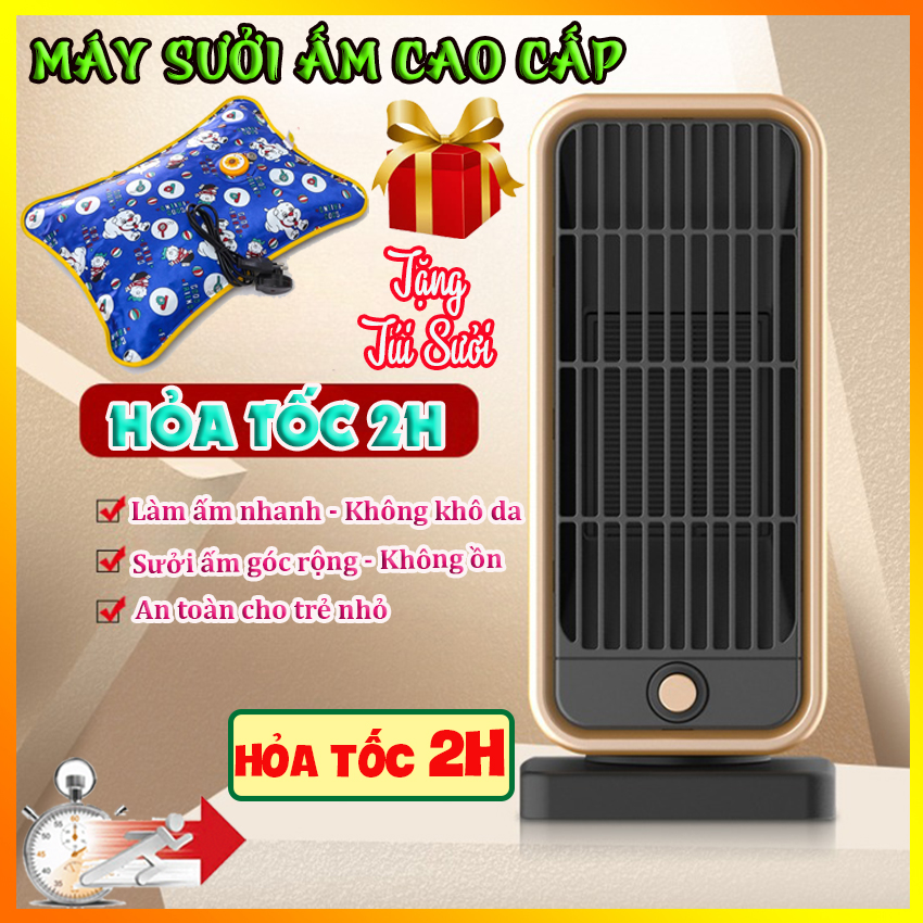 Máy sưởi mini - Quạt sưởi mini để bàn cho bé - Máy suoi ấm mini - Quạt sưởi nhà tắm - Máy sưởi ấm phòng tắm - Tốt hơn máy mini đeo cổ, Máy sưởi ấm tay thông minh, Đèn sưởi cao cấp, Túi sưởi hình thú