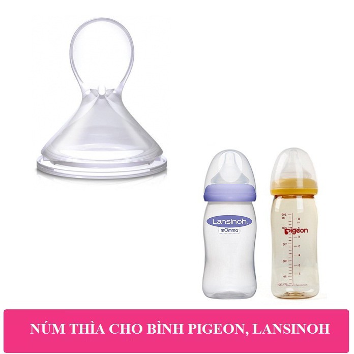 Núm thìa ăn dặm bình sữa Pigeon, Lansinoh, Toom