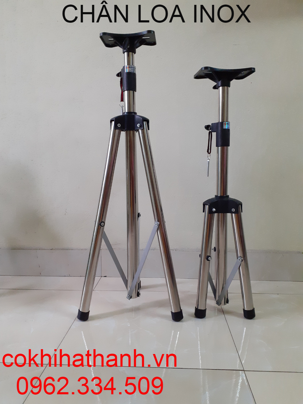 CHÂN LOA INOX HÀNG CAO CẤP (2 CHIẾC 80-180CM)