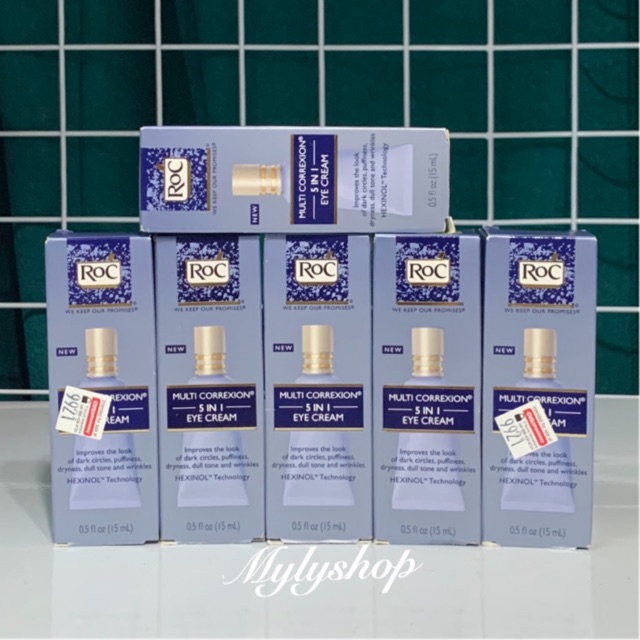 [HCM]Kem dưỡng mắt Roc Multi Correxion 5 in 1 Eye Cream 15ml