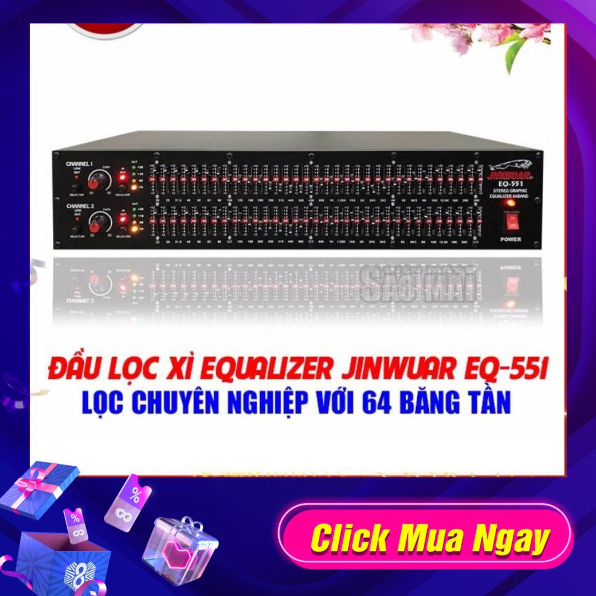Đầu lọc xì equalizer jinwuar/jarguar eq-551
