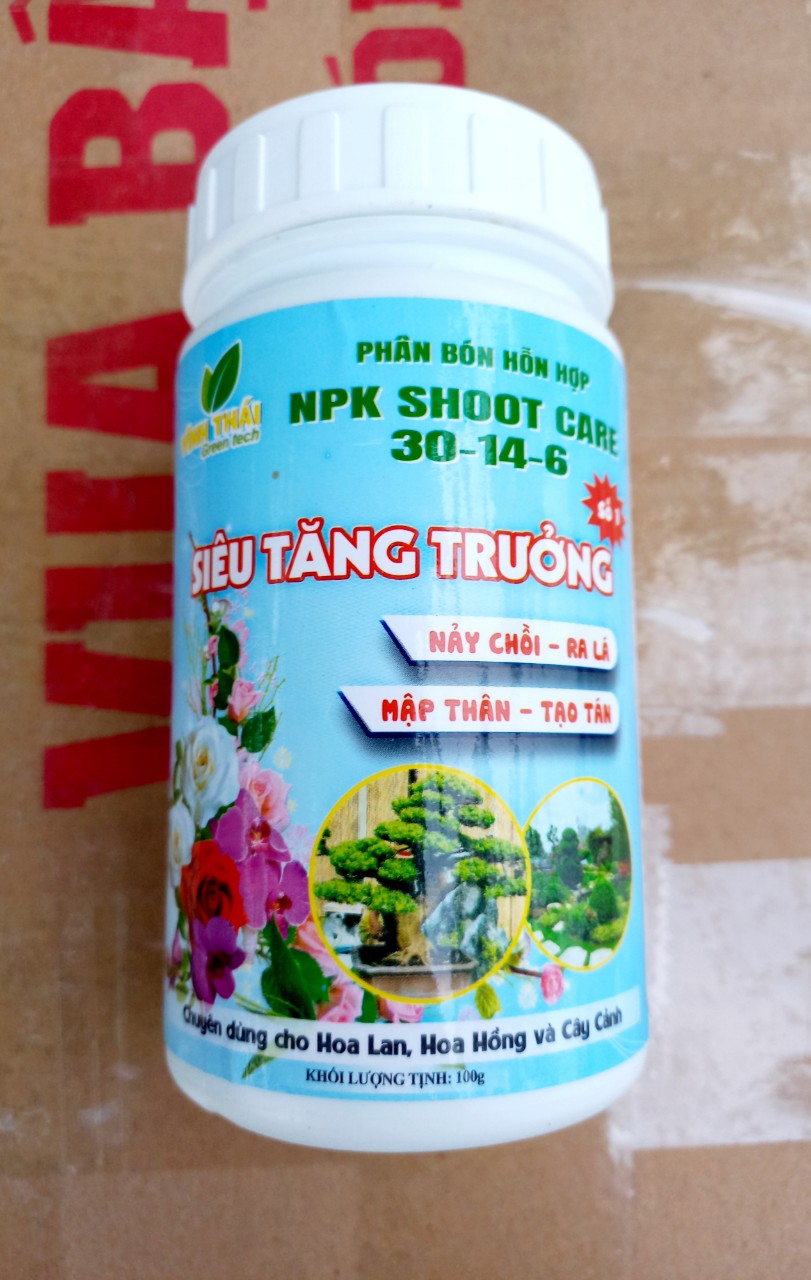 SIÊU TĂNG TRƯỞNG 30 14 6 HŨ 100GR CHUYÊN HOA LAN,HOA HỒNG,CÁC LOẠI HOA VÀ CÂY CẢNH