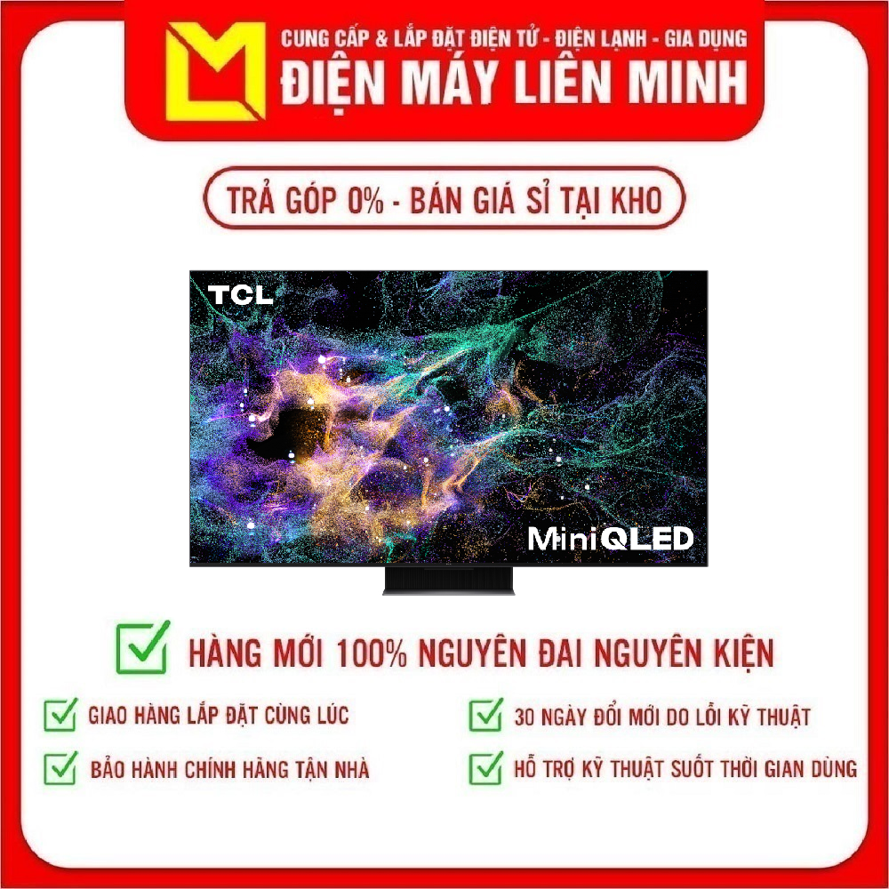 Google Tivi QLED TCL 4K 75 inch 75C845 - Micro tích hợp trên TV điều khiển giọng nói rảnh tay Multi View chia nhỏ màn hình tivi