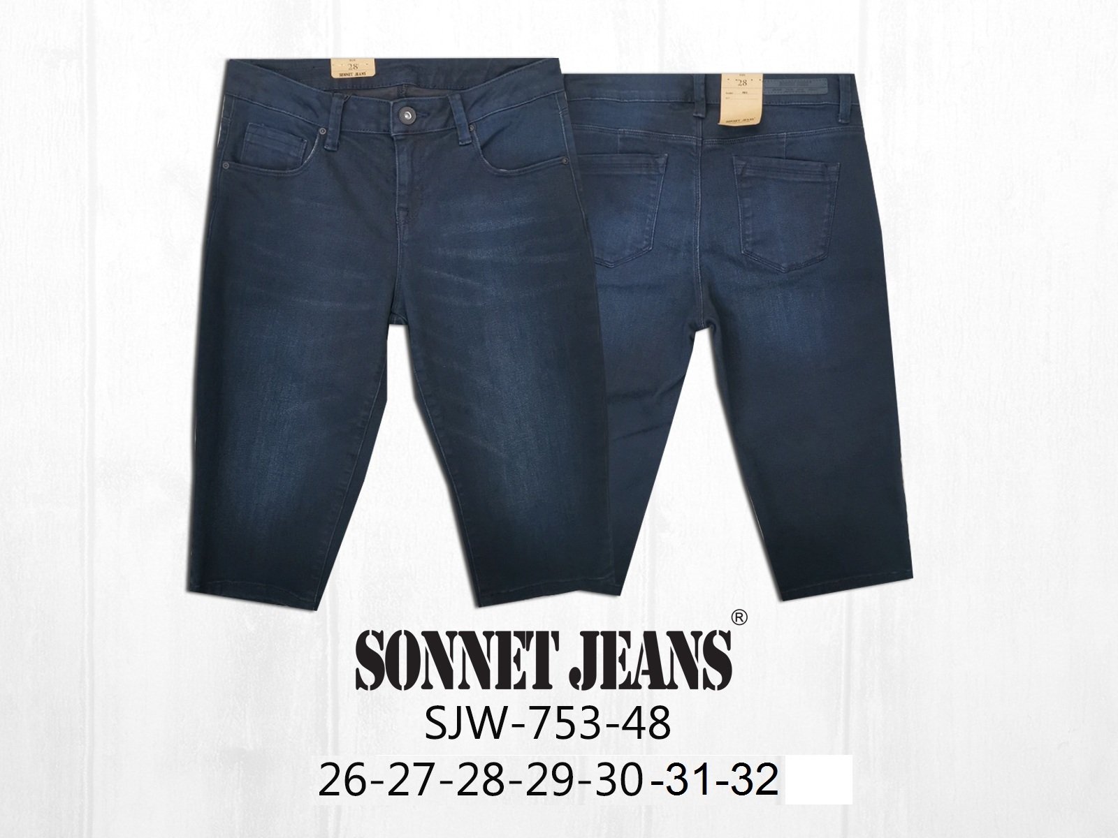 Quần Jeans lửng nữ thời trang hàng hiệu cao cấp Messi (Sonnet) mã 753 - 48