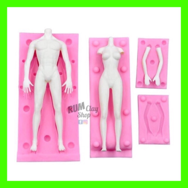 Khuôn Silicone Body Nam Nữ Cỡ Lớn