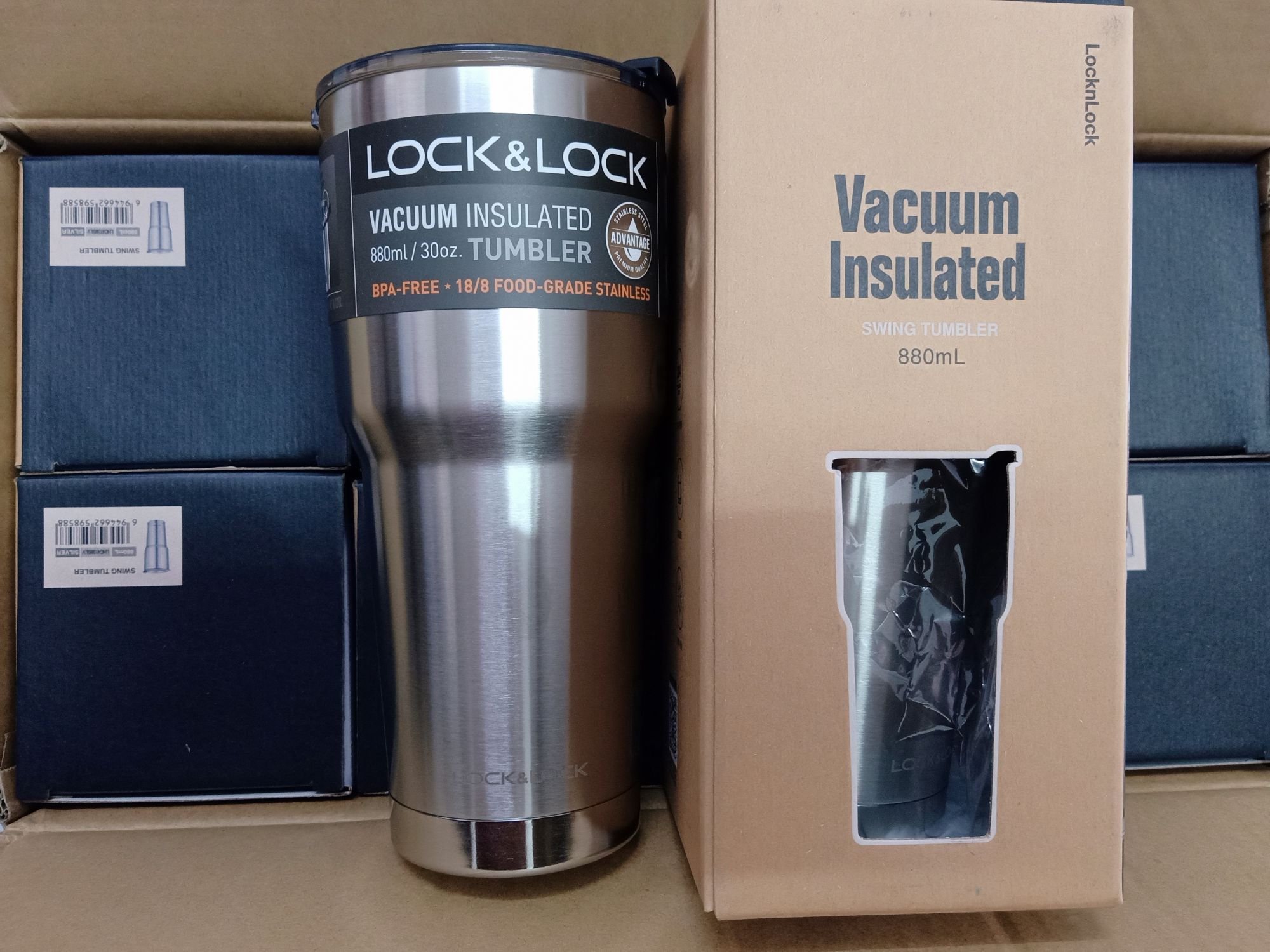 [HCM]Ly Giữ Nhiệt Lock&Lock Swing Tumbler (Màu Bạc) 800l