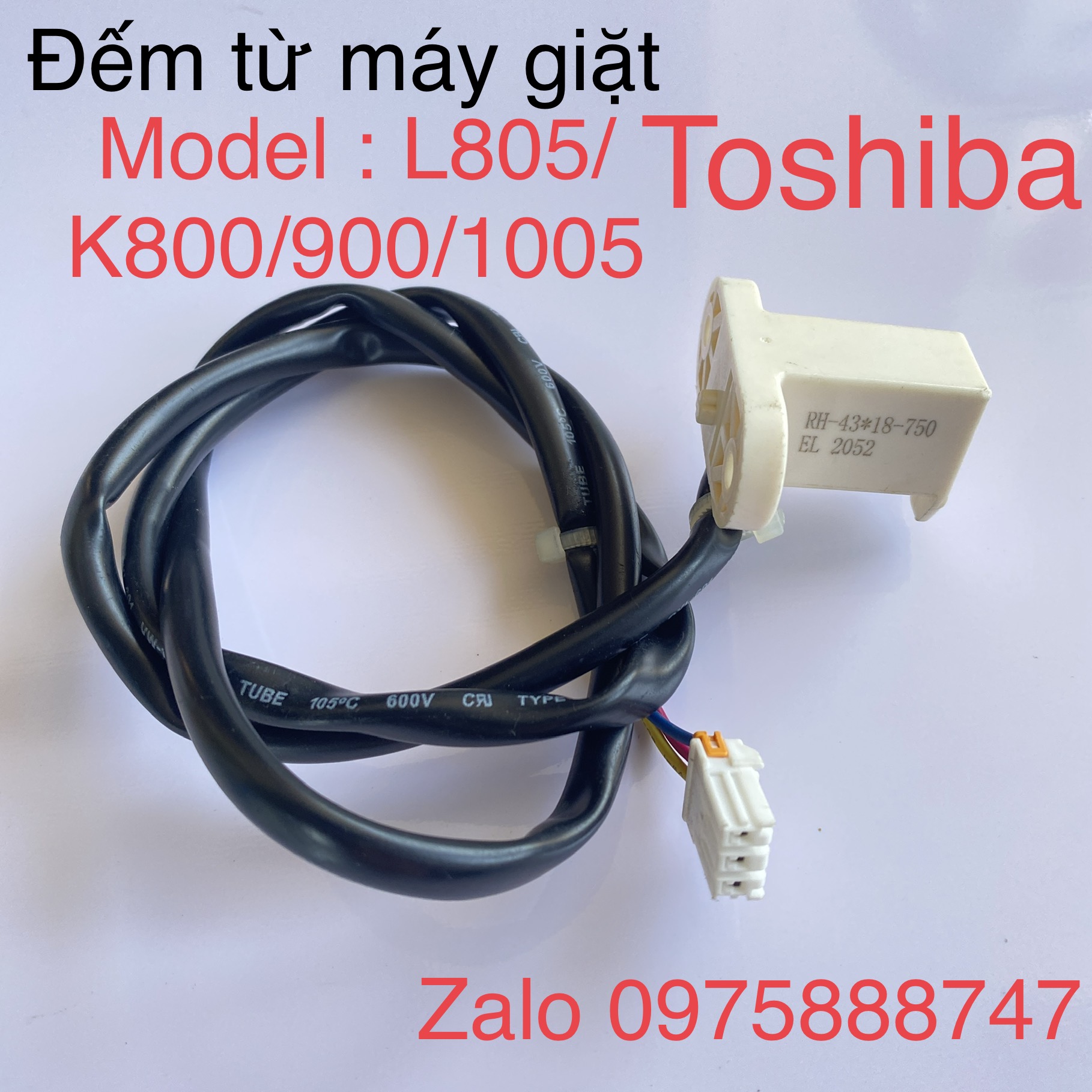 Đếm từ máy giặt toshiba model l805/k800/900/1005