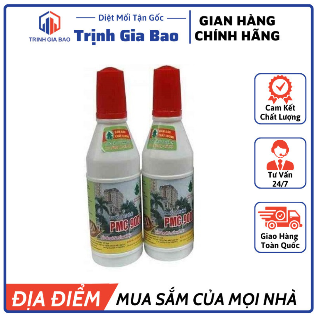 Thuốc diệt mối tận gốc pmc 90dp chai 80gr làm cho tổ mối được diệt nhanh gọn, chi phí thấp, không gây ô nhiểm môi trường