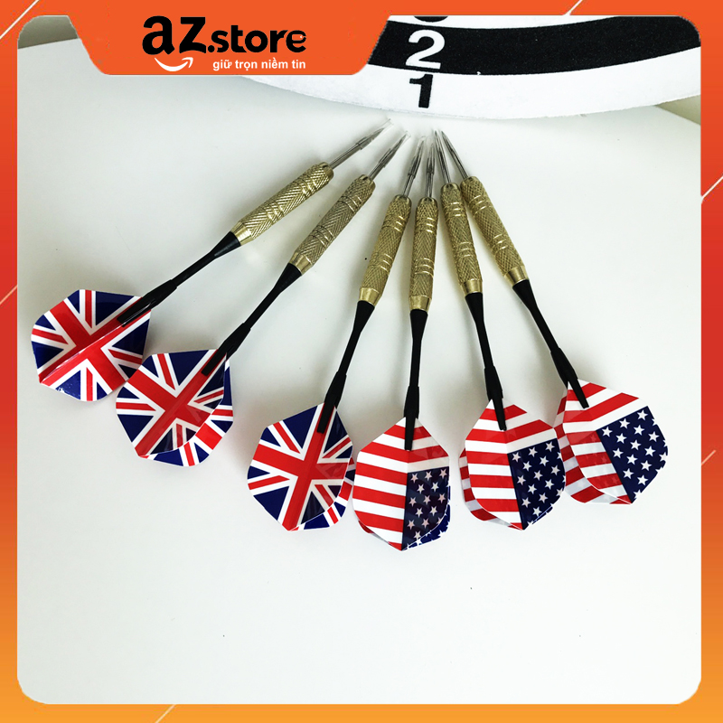 Combo 6 mũi phi tiêu cờ anh mỹ - chuẩn hình 100%