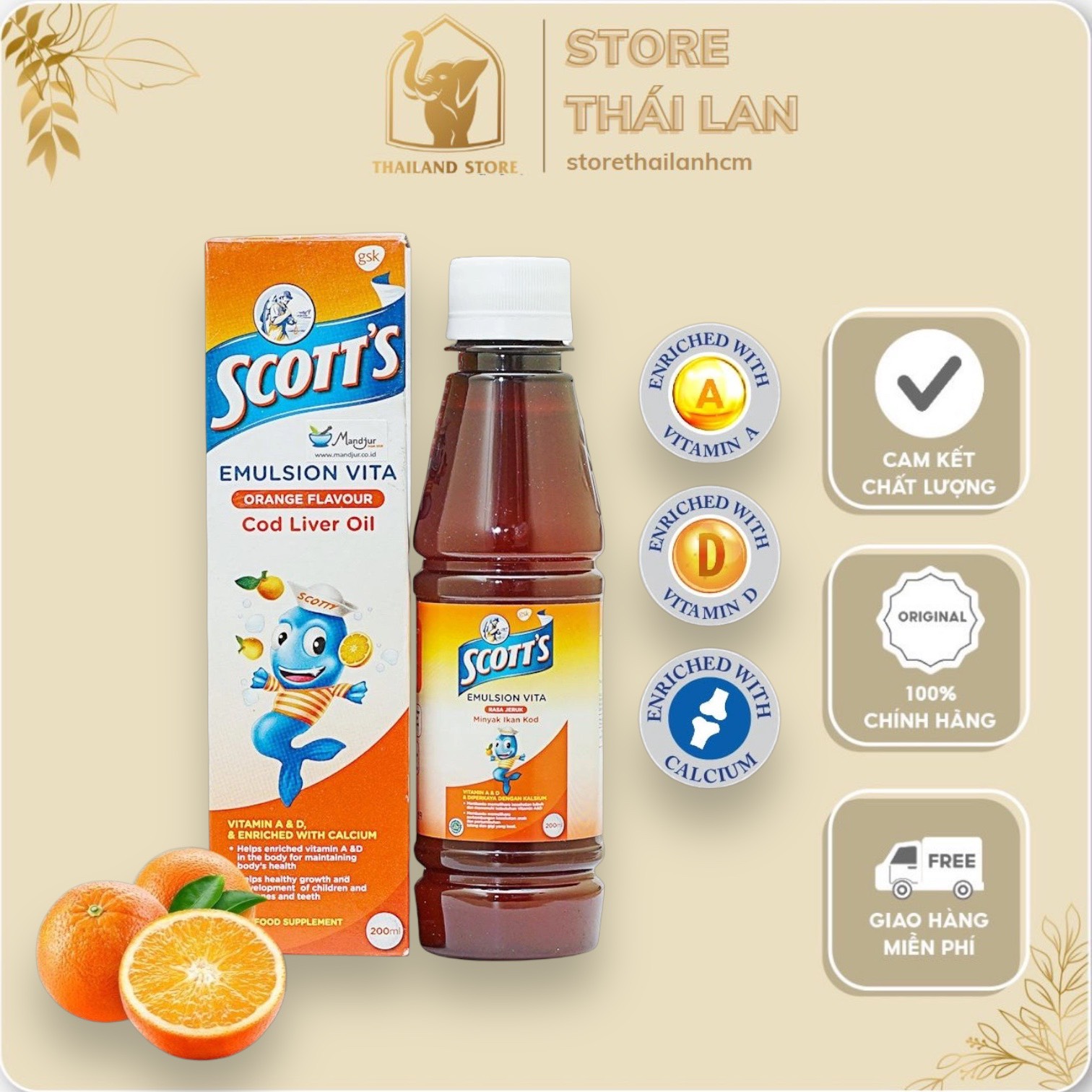 Siro con cá scott's thái lan giúp ăn ngon và hấp thụ chất dinh dưỡng