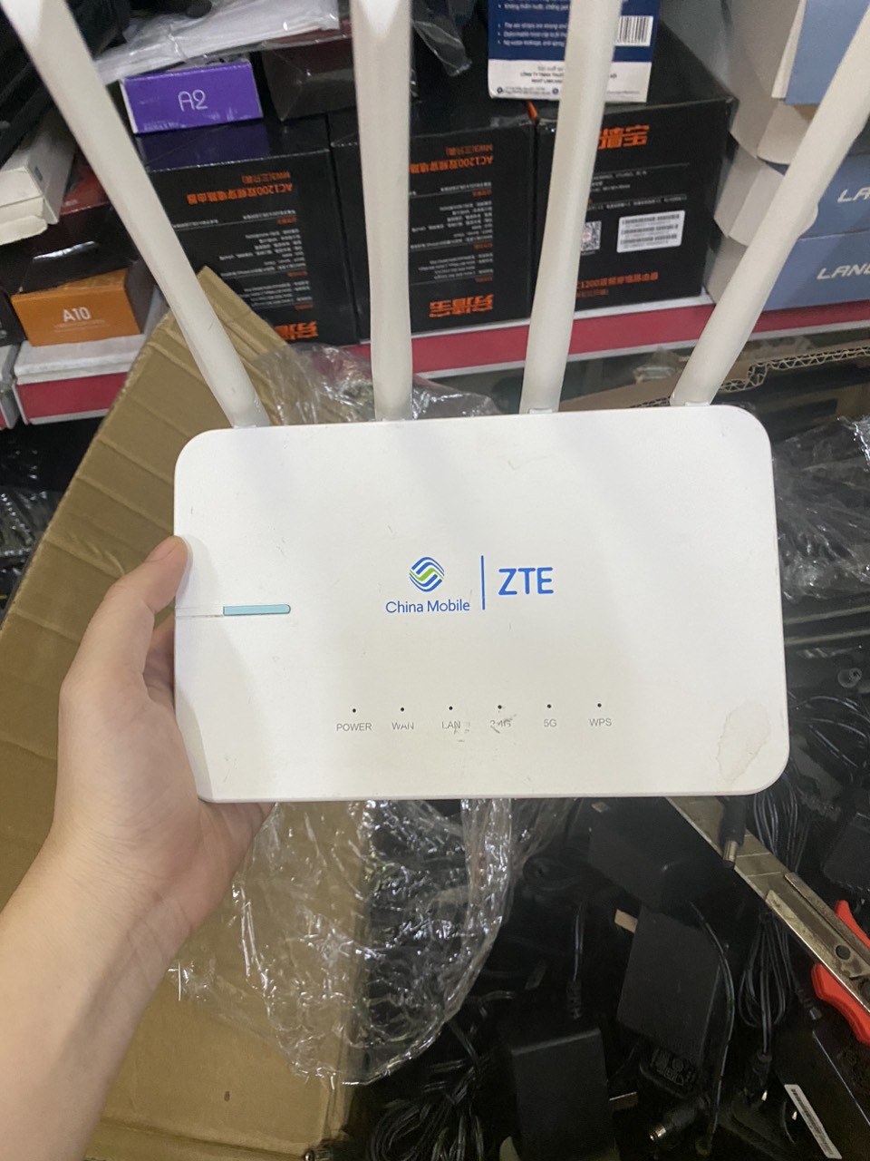Bộ phát wifi 4 râu zte zxhn e503 2 băng tần - cổng gigabit