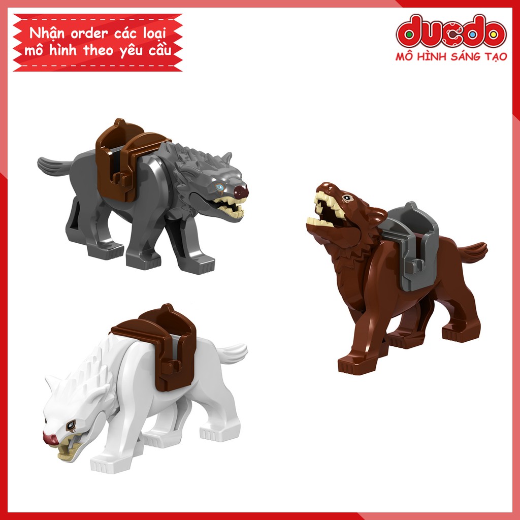 Minifigures chó sói Wargs The Hobbit siêu đẹp - Đồ Chơi Lắp ghép mô hình Mini