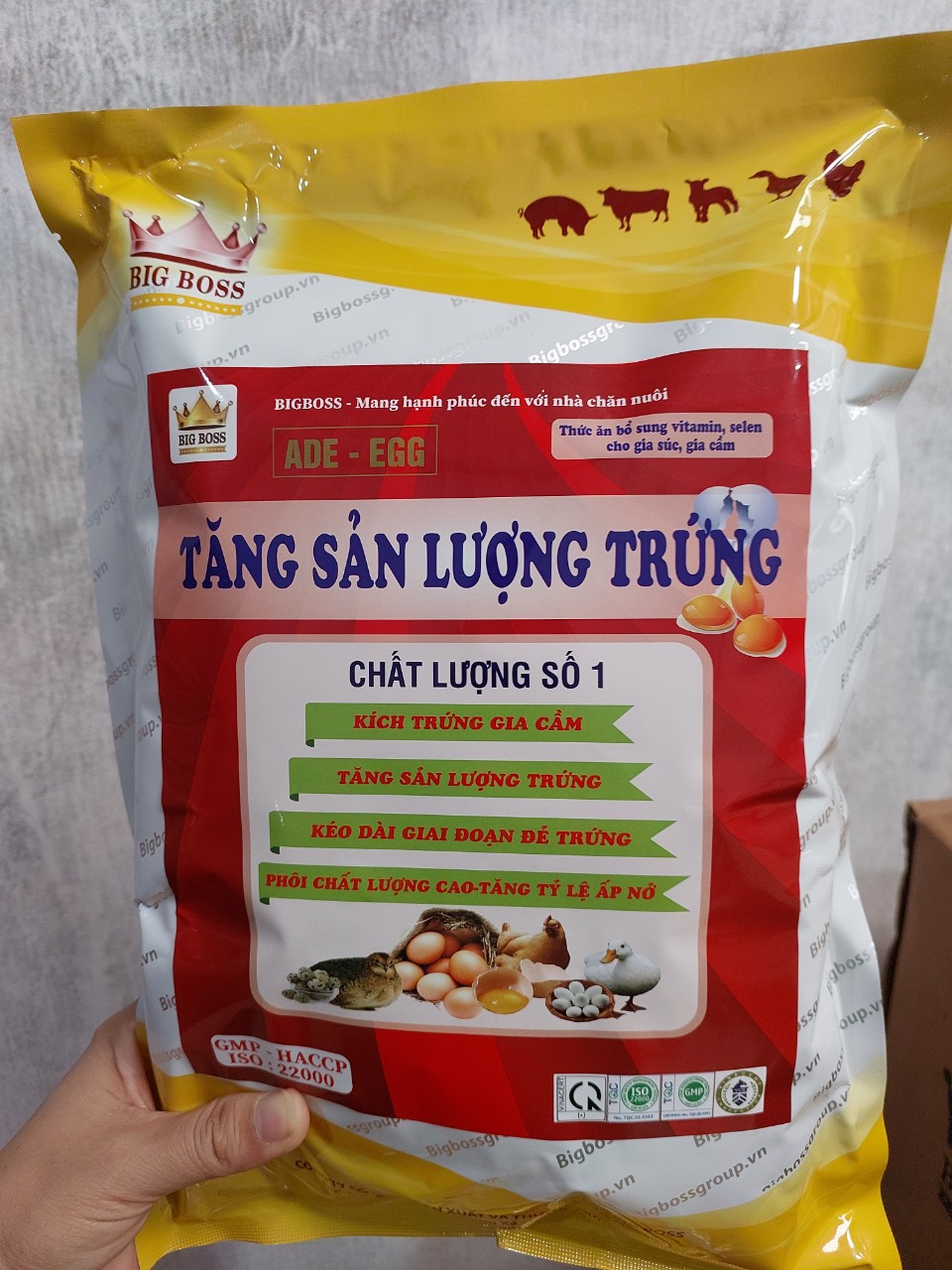 Tăng sản lượng trứng dùng cho gà, ngan, vịt đẻ giúp tăng năng xuất chăn nuôi