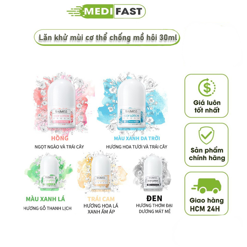 Lăn khử mùi baimiss roll-on deodorant 30ml