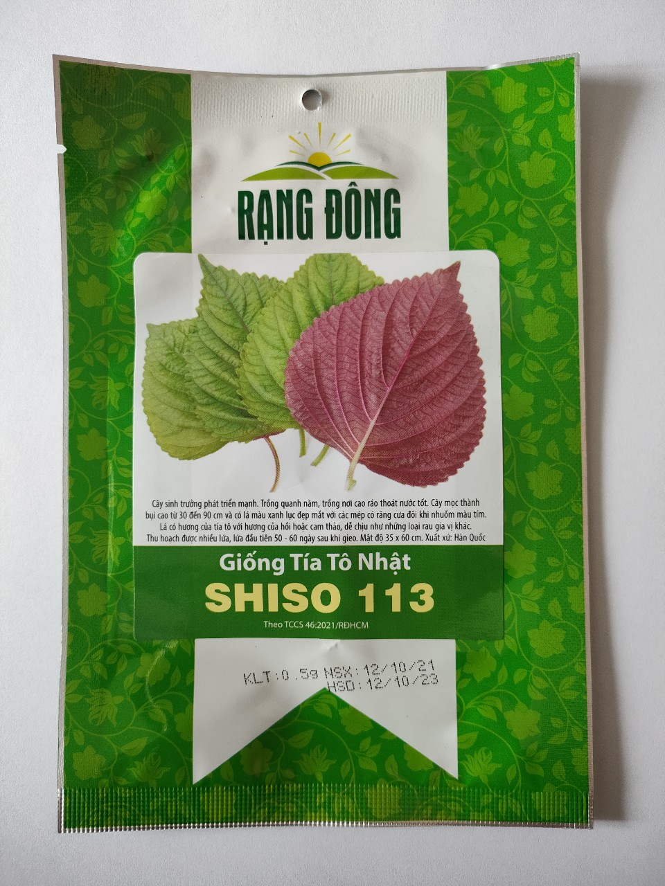 Hạt giống tía tô nhật Rạng Đông