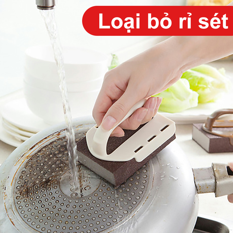 [HCM]【like-】Sponge Wipe Creative Nano Xử lý Sponge Wipe với Xử lý Descaling Cleaning Brush Pot khử nhiễm ma thuật lau màu sắc ngẫu nhiên