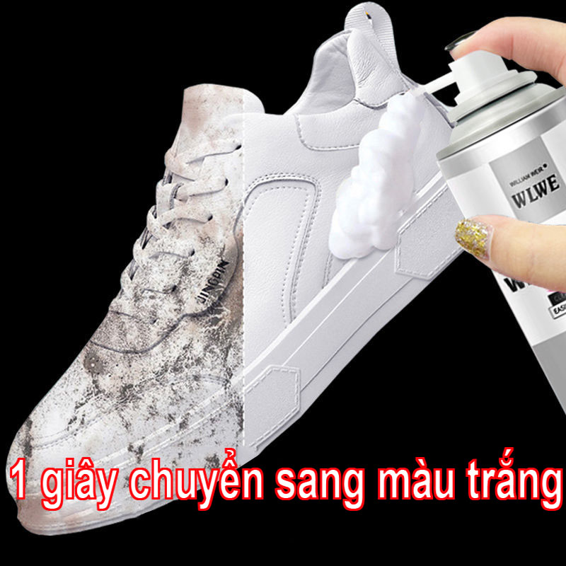 Chai Xịt Tạo Bọt Vệ Sinh Giày 200ml Làm Sạch Vết Bẩn,Giày thể thao vệ sinh chai xịt