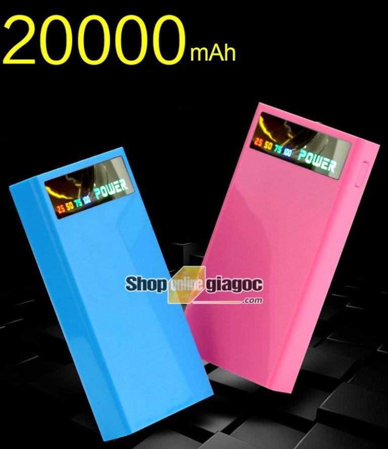 Box sạc dự phòng 6 cell 18650 màn kts vddp0601