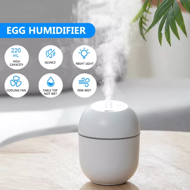 [HCM]Air Humidifier Mini Máy Xông Tinh Dầu Tạo Độ Ẩm Máy Phun Sương Mini Có Đèn LED Xoay Vòng  Mini Máy Đuổi Muỗi  Máy Lọc Không Khí Khuếch Tán Tinh Dầu Thơm Tặng Lõi Bông Dự Phòng