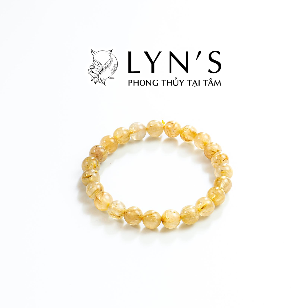 Vòng Tay Phong Thủy Chuỗi Đá Thạch Anh Tóc Vàng - Lyn's Phong Thủy Tại Tâm