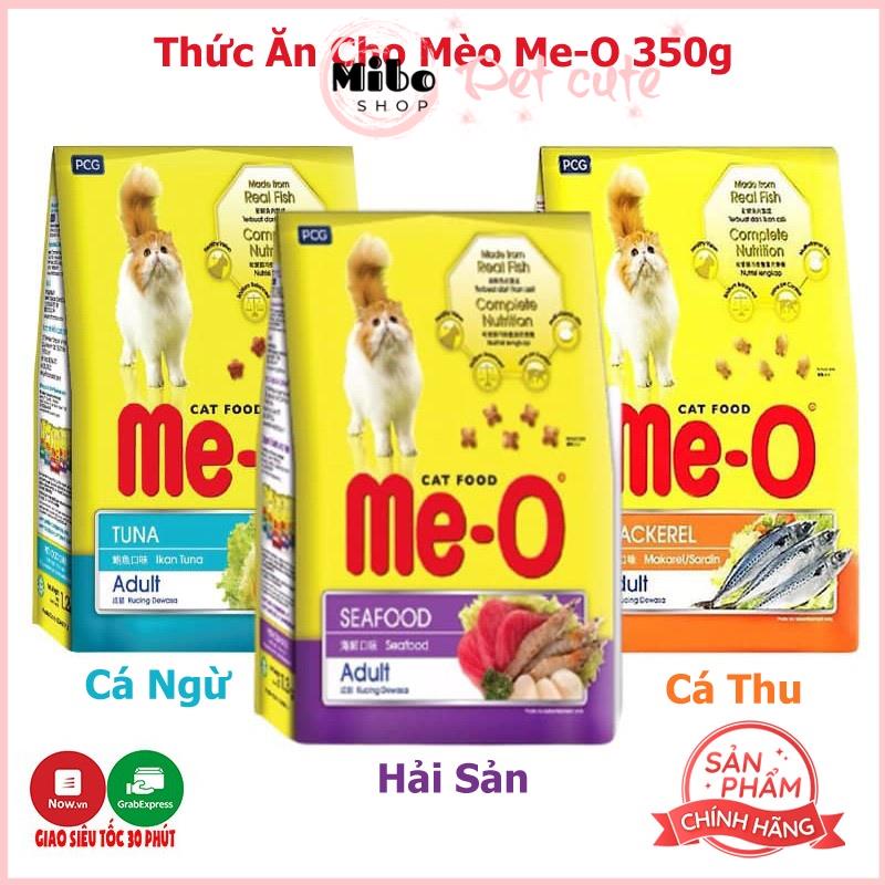 Thức Ăn Cho Mèo - Thức Ăn Hạt Cho Mèo Me-o 350g Dành Cho Mèo Trưởng Thành Đủ 3 Vị