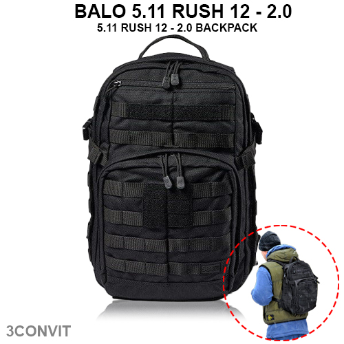 Balo phong cách chiến thuật 5.11 Tactical Rush 12 - 2.0