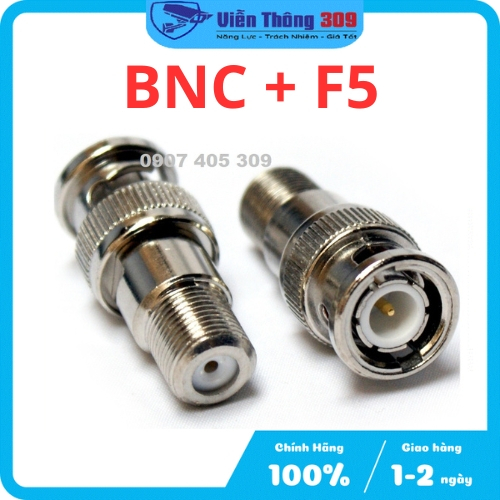 Jack BNC và F5 - Bộ đầu nối tín hiệu chuyên dùng cho camera lõi đồng
