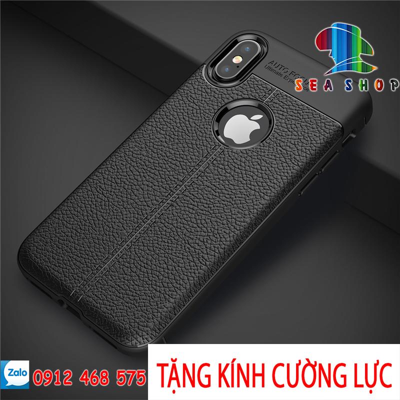 Ốp lưng iphone x - xs vân da auto focus chính hãng