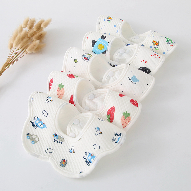 Yếm dãi - Yếm tròn- Yếm xoay 360 độ cho bé vải mềm mịn siêu thấm, được chọn màu - Y3