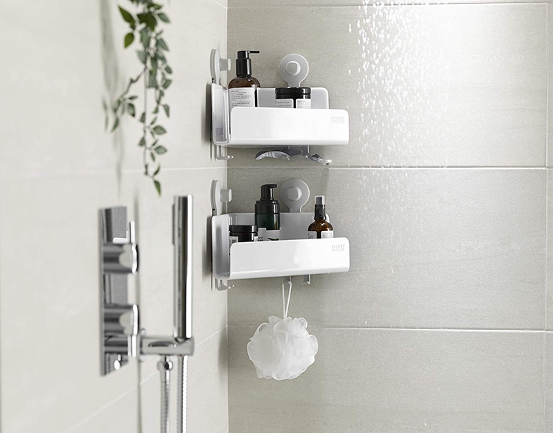 Bộ 2 kệ để đồ nhà tắm gắn góc tường joseph joseph