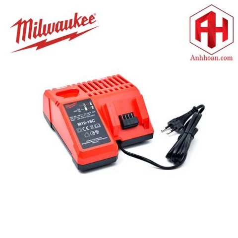 Sạc pin milwaukee 12v, 18v m12/m18 m12-18c