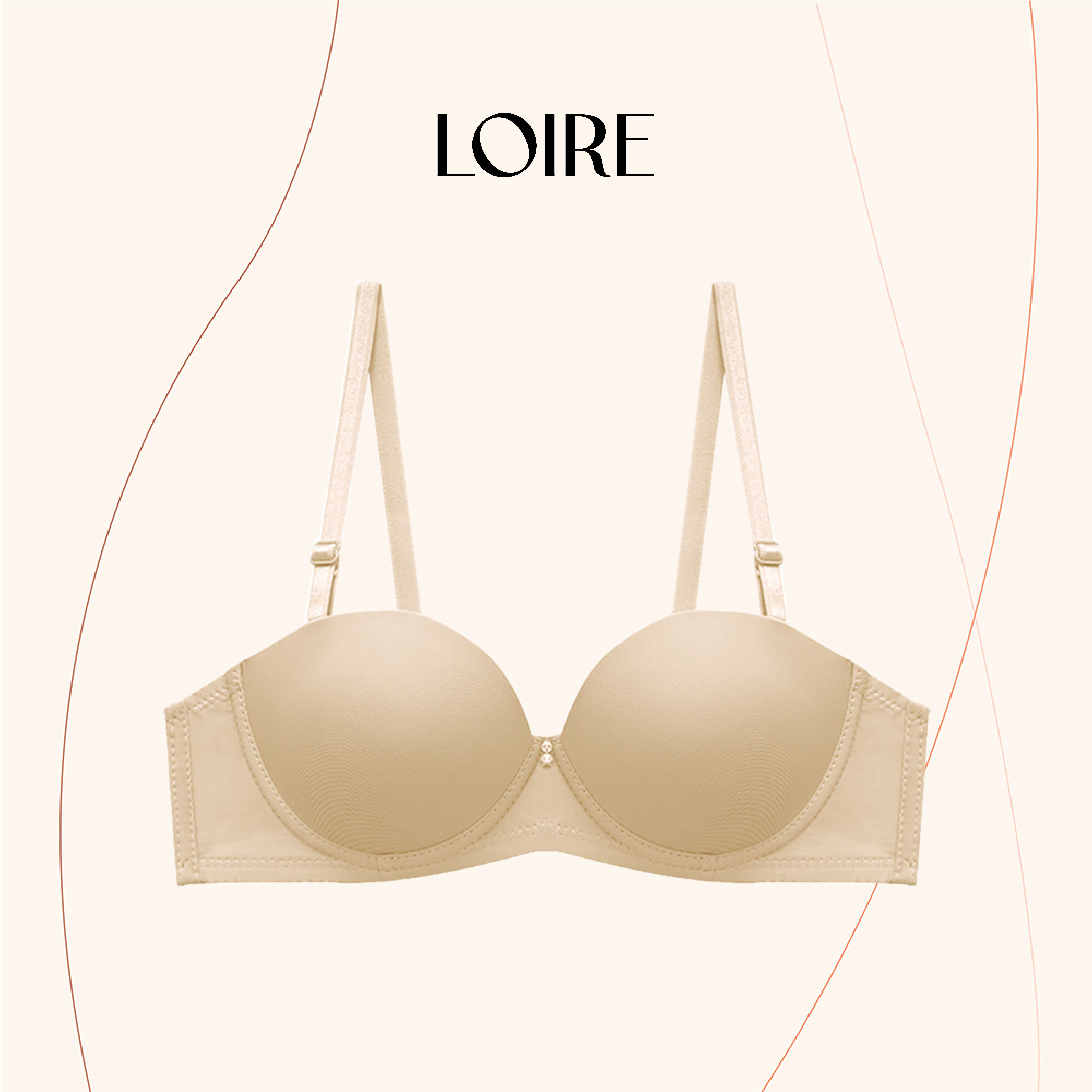 Áo lót có gọng cup ngang đệm vừa loirechic brnc104