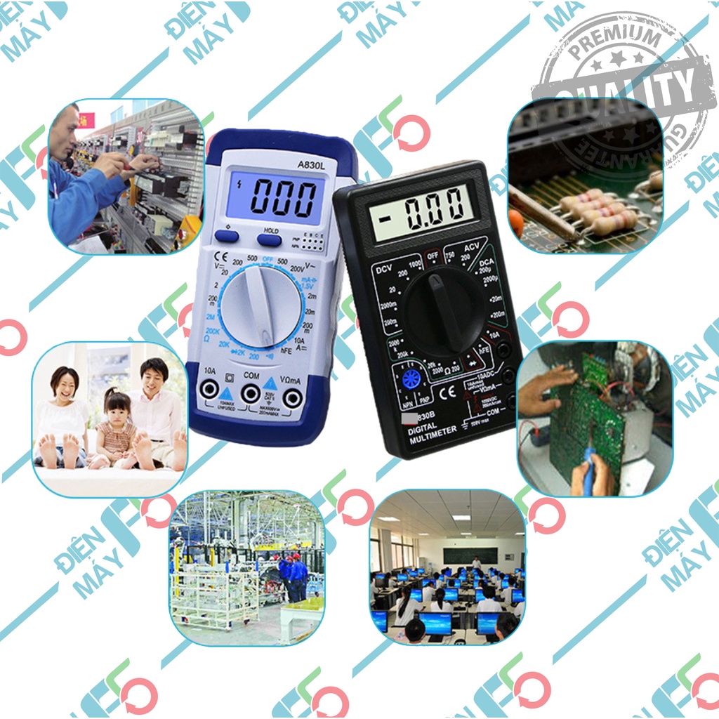 Dmf5 đồng hồ vạn năng , đồng hồ đo điện dt 830b , a830l , vom - ampe