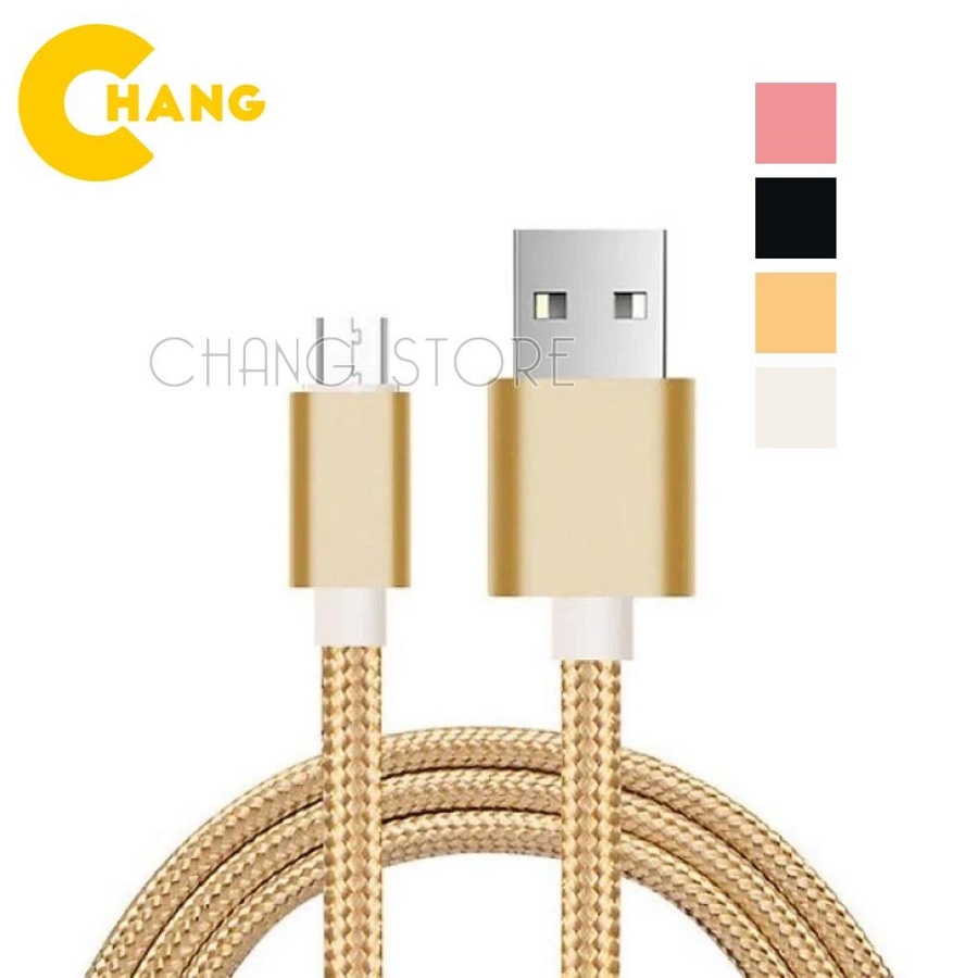 Dây Sạc Điện Thoại Samsung Bọc Dây Dù Dài 3 Mét Chống Rối Chống Đứt, Chống Giật Hỗ Trợ Sạc Nhanh,