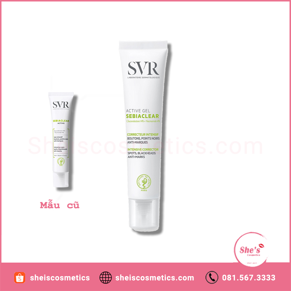 Kem dưỡng ẩm và ngăn ngừa mụn SVR Sebiaclear Active 40ml