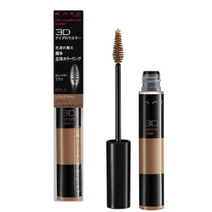Mascara chuốt lông mày Kate Long Lasting 3D Eyebrow Color Mascara tạo màu và định dạng chân mày, không gây vón cục, không lem, lâu trôi, cực kì bền màu