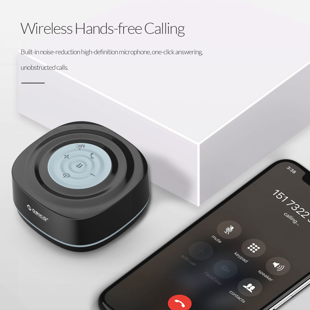 ORICO Suction Cup Portable Bluetooth Speaker Like new