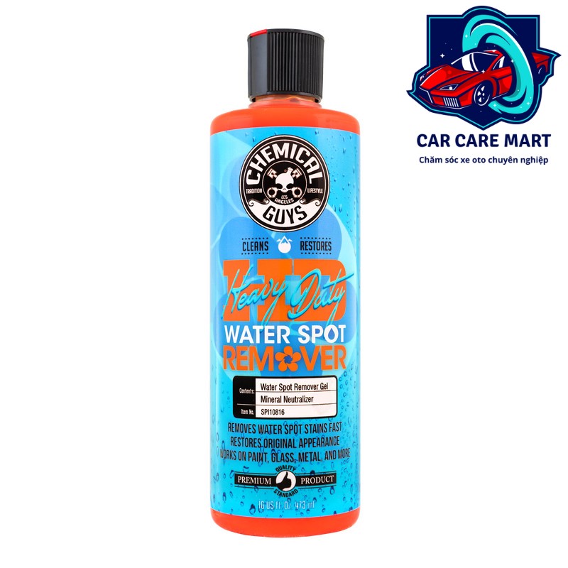 Gel tẩy ố mốc nước trên sơn/ kính/ kim loại - chemical guys heavy duty water spot remover
