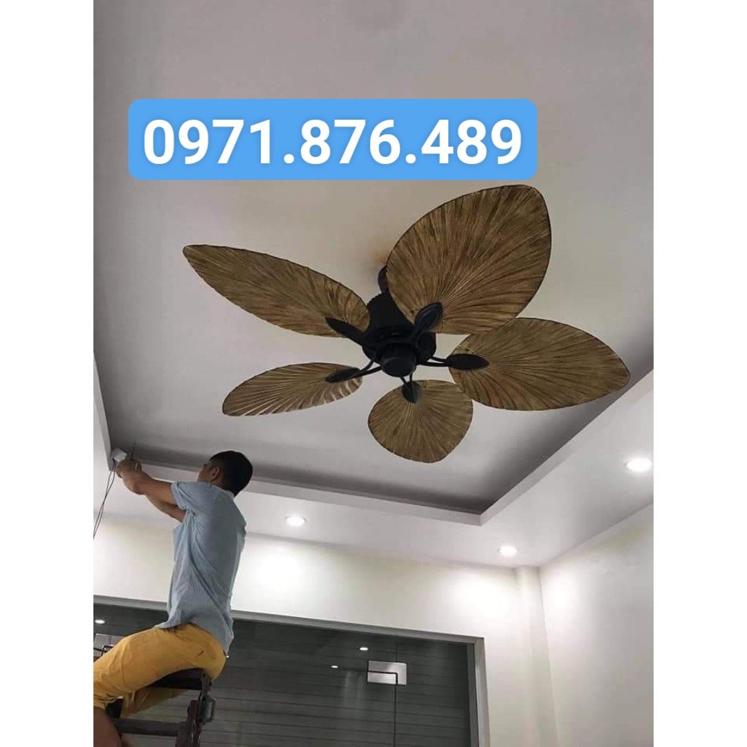 Quạt Trần Cánh Xoè Đẹp Lõi Đồng Có Điều Khiển Nhiều Tốc Độ Quạt [ Bảo Hành 5 năm ].